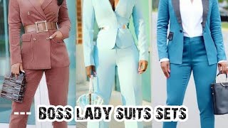 Ipantaro N'ikote Bigezweho Byo Kujyana Ku Kazi | Suit Sets For Women | Boss Ladies Attire