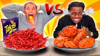 SPICY VS EXTREME SPICY FOOD CHALLENGE