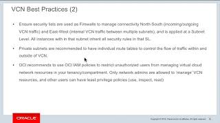 OCI Level 200 - Virtual Cloud Network Best Practices