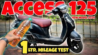 access 125 mileage test || access 125 1 Litre Mileage test