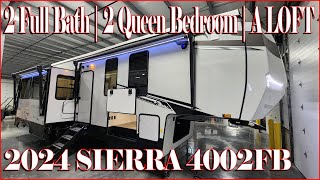 3 Bedroom 2 Full Bath Fifth Wheel! 2024 Sierra 4002FB by Forestriver at Couchs RV Nation RV Review