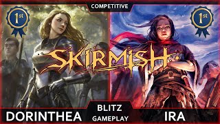 One hand death! Dorinthea vs Ira. Skirmish winner's decks - Flesh and Blood TCG