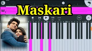 Dil Bechara - Maskari (Piano Tutorial Easy) | Dil Bechara Maskari Instrumental | Maskari Piano Cover
