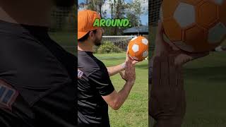 Learn How To Curve a Soccer Ball Like Messi !? 🤯🔥 #shorts #footballskills #football #soccer