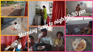 friday Vlog#morning 5am to night 9:30pm husband happy feeling😍//rava dosa one month grocery mama