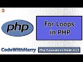 For Loops in php | PHP Tutorial #13