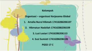 Organisasi organisasi kerjasama global