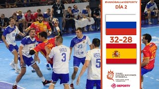 Rusia vs España - Resumen y mejores jugadas - Torneo Cuatro Naciones de Handball | Highlights