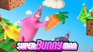 【二人実況】騒がしすぎる狂ったウサギの協力プレイゲーム『Super Bunny Man』#1