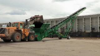 McKeil Marine Loading Millscale on barge Alouette Spirit