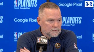 Michael Malone Upset at Reporter's Question After Nuggets Game 7 Loss to Wolves