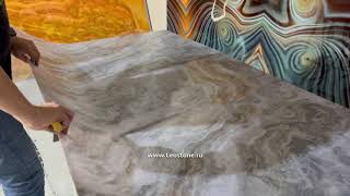 DIY composite marble. Композитный мраморный шпон. Технология самостоятельного производства.