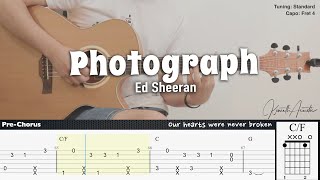 Photograph - Ed Sheeran | Fingerstyle Guitar | TAB + Chords + Lyrics