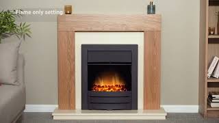 Adam Colorado Electric Fire in Black