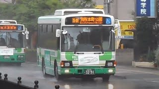 2020.08.29 高槻市営バス 日野 レインボーII SDG-KR290J1 J-BUS ノンステップバス 大阪200か32-91、32-93、32-99、33-00 JR高槻駅南バス停付近