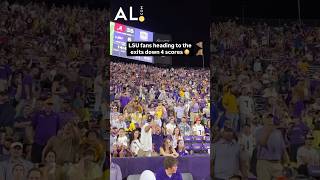 LSU fans heading for the exits down four scores to #Bama #Alabama #LSU #SEC #Bama #CollegeFootball