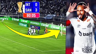 NEYMAR INSCRIT UN BUT EXCEPTIONNEL SUR CORNER RENTRANT LORS DE INTER DE LIMEIRA 0-3 SANTOS ! (bonus)