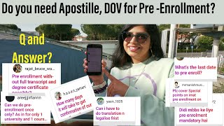 DO YOU NEED DOV? APOSTILLE for Pre-enrollment 2021 ITALY