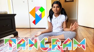 Easy Tangram Number Nine | Easy Tangram Numbers | How to make Number 9 with Tangram by Saanvi