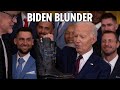 Bumbling Joe Biden asks ‘what am I doing?’ while meeting the Texas Rangers at the White House