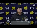 college football playoff ohio st post practice press conference 1.15.25 notre dame football