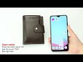 Full procedure to connect your Aldebran Antitheft Smart Leather Wallet with Mobile App