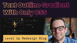 Text Outline Gradient Using Only CSS