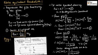 CT#34 Noise equivalent Bandwidth in a communication system || EC Academy