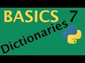 Lesson 7 - Python Dictionaries (Basics)