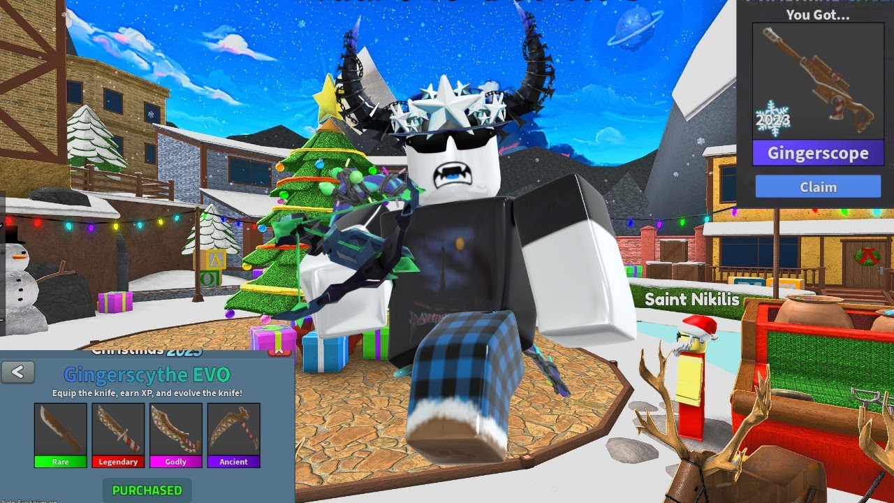 Mm2 Christmas Update New Weapons Youtube