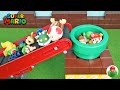 マリオ おもちゃ バラバラになったフィギュアが土管に入って完成！★マリオとクッパが合体★Super Mario Toys