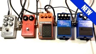 Classic Compressor Shootout Boss CS2 CS3 Ibanez CP10 MXR Dyna Comp Keeley