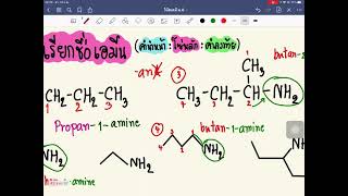การอ่านชื่อสารประกอบอินทรีย์ที่มีไนโตรเจนเป็นองค์ประกอบ  เอมีน เอไมด์