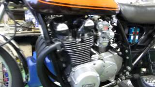 KAWASAKI Z1にＣＲ－Ｍ３１＆ＳＰ－２（Ｖ．Ｆ．Ｍ）を装着セッティング中