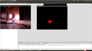 Fast object tracking using OpenCV/Freenect libraries and a Kinect camera