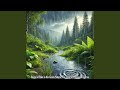 Sound of Rain in the Green Nature, Peace Under the Cloudy Sky
