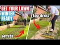 It's time to get your LAWN ready for WINTER - Aerate and Top Dress