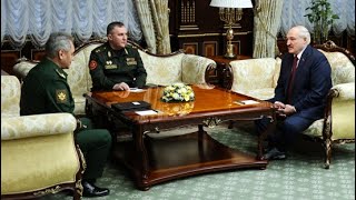 Встреча Министра обороны РФ Сергея Шойгу с Президентом РБ А.Лукашенко и белорусским коллегой
