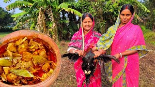 গ্রামের পদ্ধতিতে সম্পূর্ন বাটা মসলায় ঘরোয়া দেশি চিকেন কারি রেসিপি | Desi Kurolier chiken Recipe