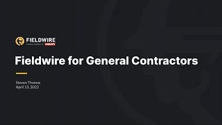 Fieldwire for General Contractors