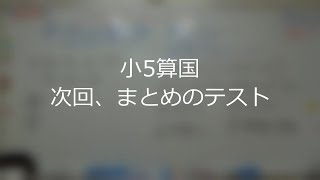 ナンバーワンゼミナール　小5算国　23,7,21 ダイジェスト版(次回、まとめのテスト)