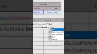 Comment extraire tous les résultats réalisés entre deux dates avec Excel ?