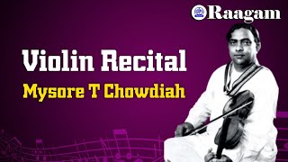 Mysore T. Chowdiah II Violin Recital