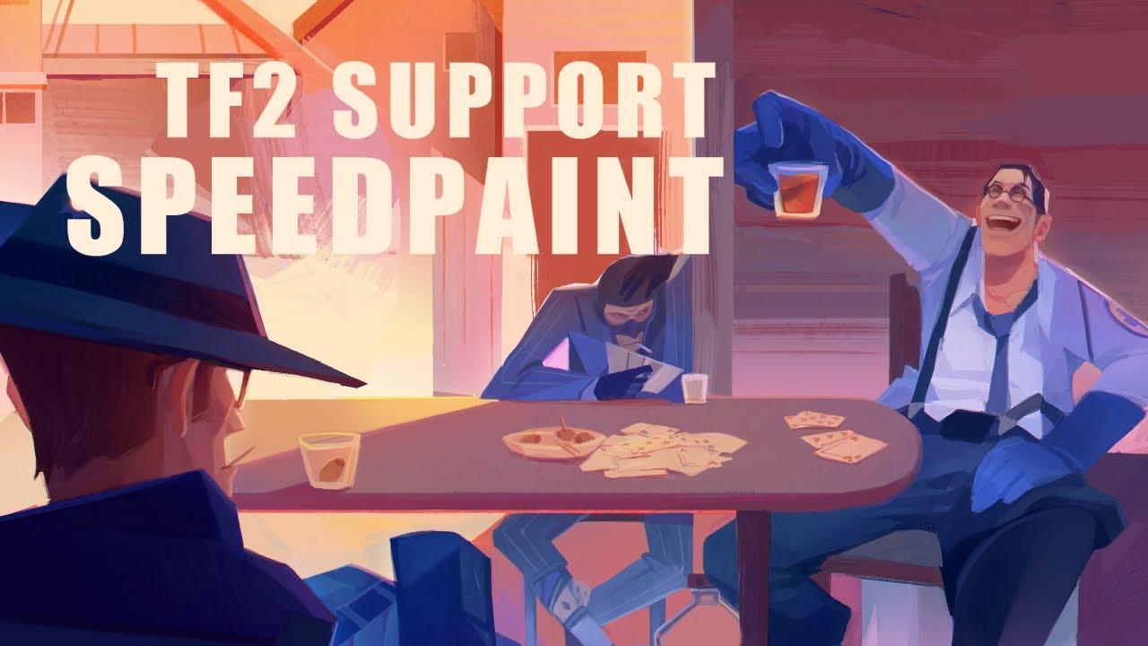 Tf2 Support Speedpaint Youtube