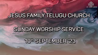 JFM Telugu Church-USA Sunday Worship, September 10, 2023