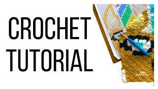 How to Decrease your C2C graphgan | How to make a decrease when crocheting a graphgan | c2c decrease