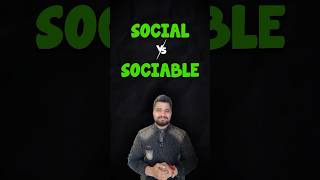 Social vs Sociable | English Vocabulary #parcham #englishgrammar #vocabulary