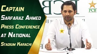 Live - Captain Sarfaraz Ahmed Press Conference at National Stadium Karachi | PCB