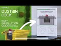 SUDHAUS Dustbin Lock - Easy Installation Guide with Foldable Drilling Templates