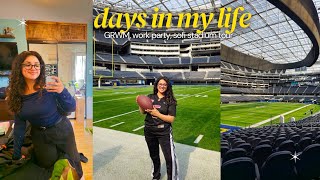 Work Days in my 20s // Company Party, Amazon Try On Haul, Sofi Stadium and Locker Room Tour